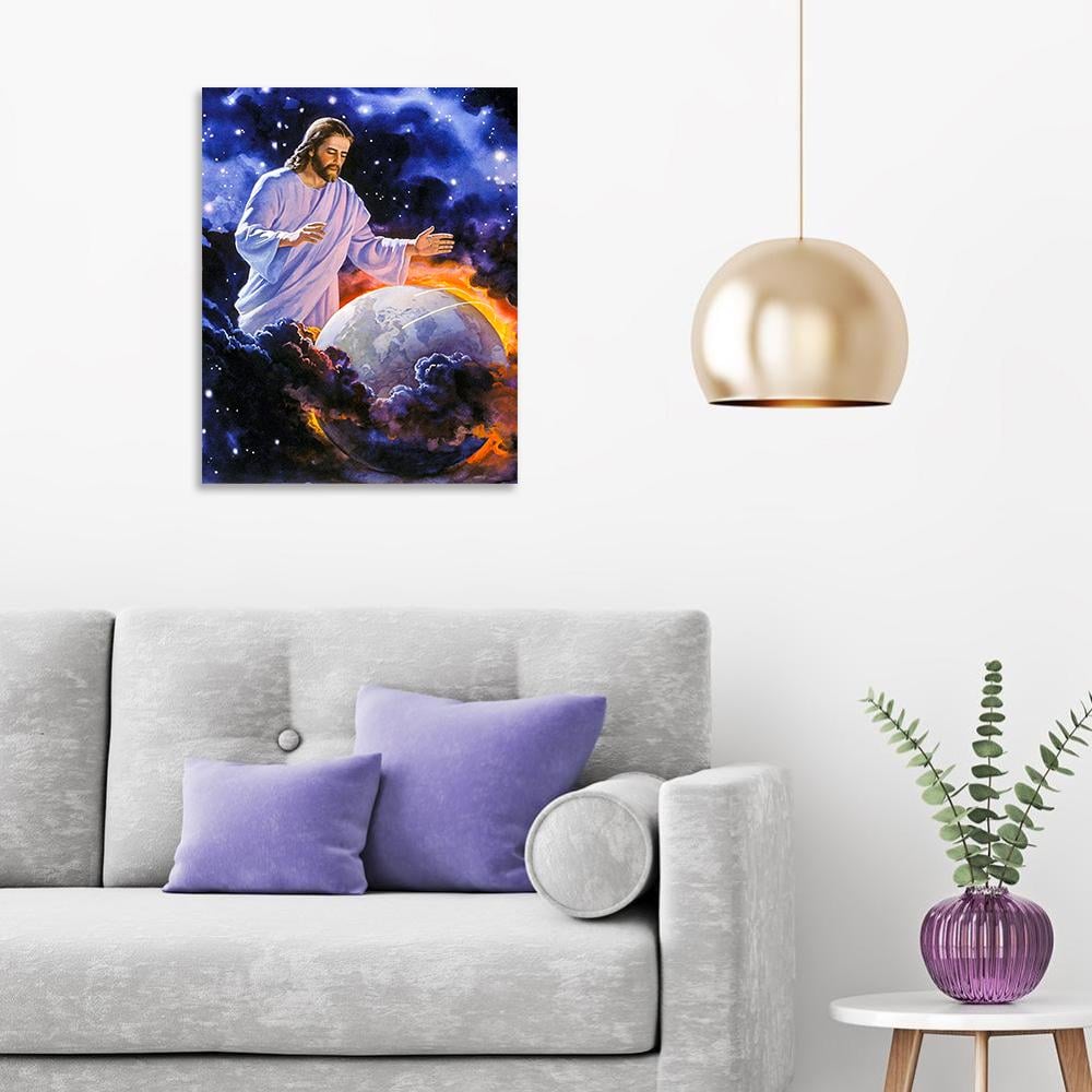 Алмазна мозаїка SHLab Ісус Охороняє Світ вишивка камінням SH-30195 повна викладка 40x50 см (30195) - фото 5 Алмазна мозаїка SHLab Ісус Охороняє Світ вишивка камінням SH-30195 повна викладка 40x50 см (30195) - фото 5