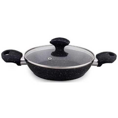Сковорода-сотейник Edenberg 1,3 л 22 см с двумя ручками с мраморным покрытием (EB-14992)