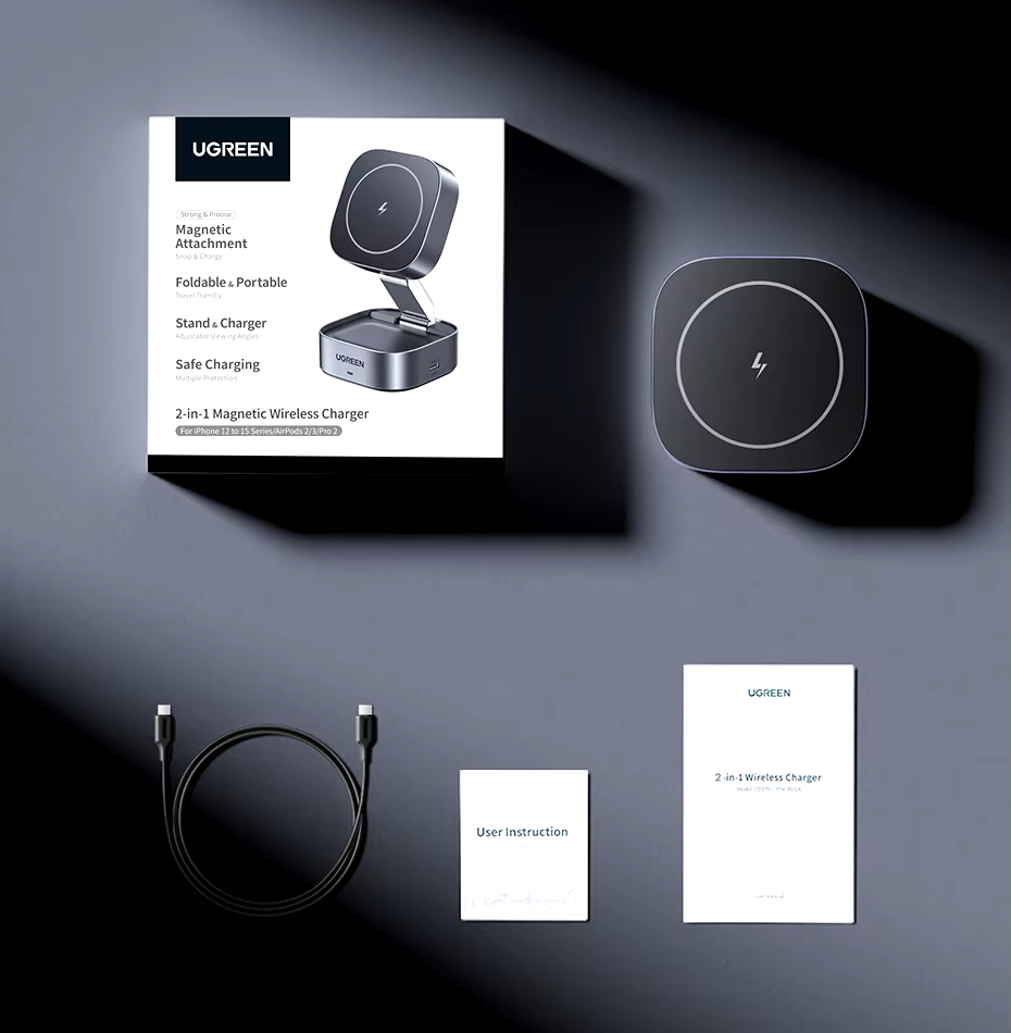 Зарядное устройство для Ugreen W526 MagSafe Qi 20W Magnetic для iPhone (21782364) - фото 10 Зарядное устройство для Ugreen W526 MagSafe Qi 20W Magnetic для iPhone (21782364) - фото 10