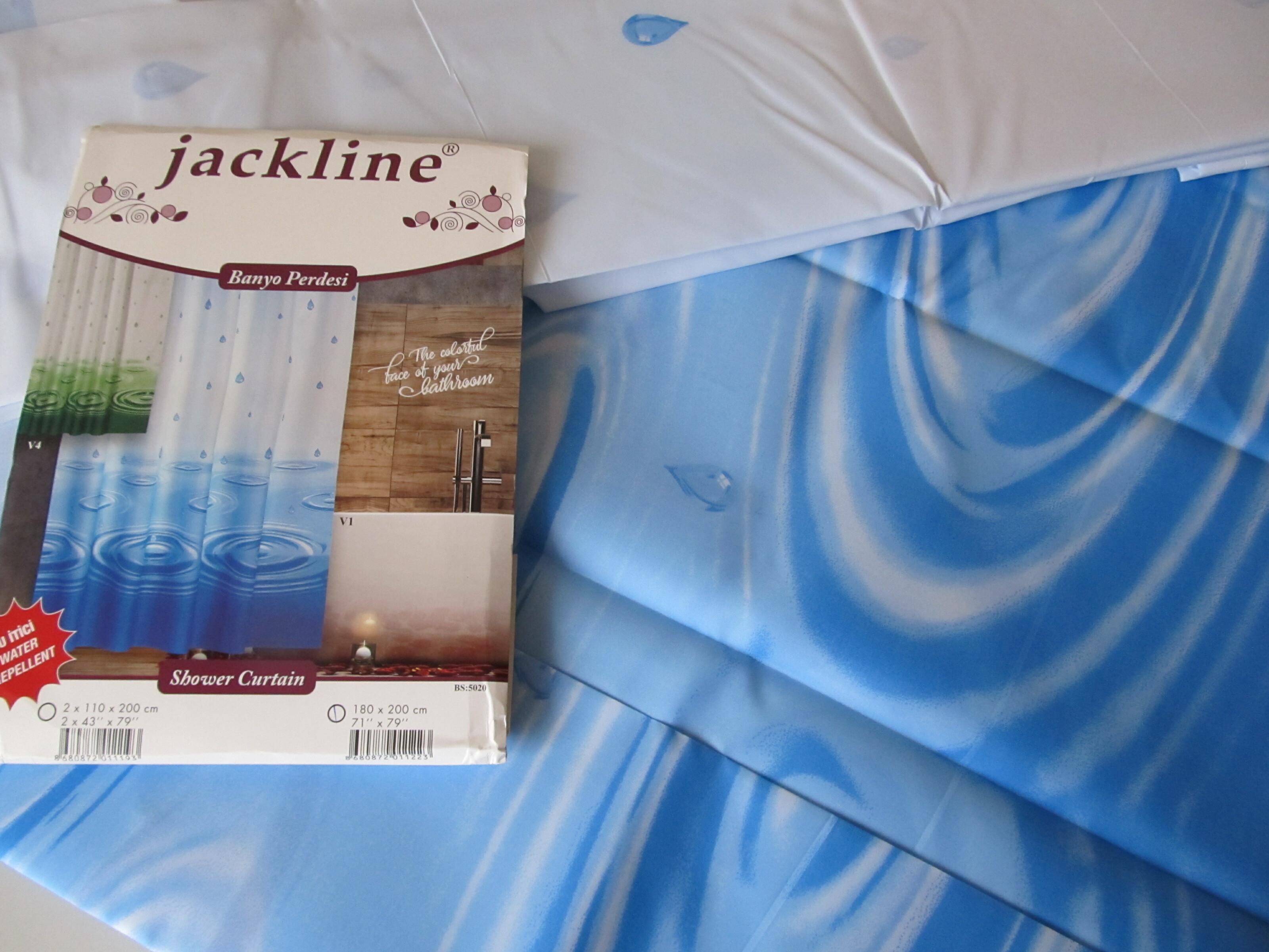 Штора для ванной Tropik Drop 180x200 см Blue (25453271) - фото 2 Штора для ванной Tropik Drop 180x200 см Blue (25453271) - фото 2