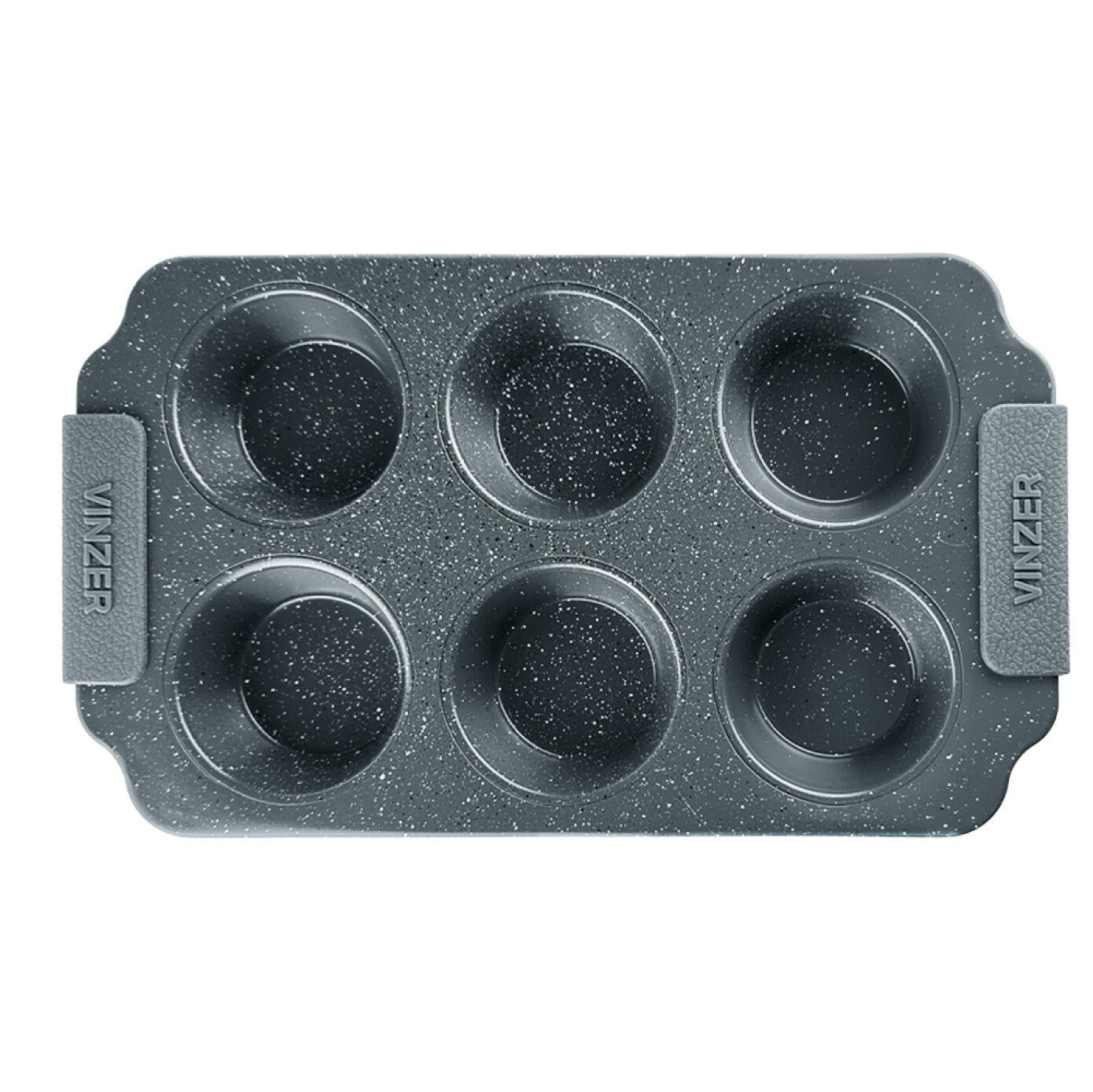 Форма для маффина прямоугольная Vinzer Dolci Line 6 шт. 30x17 см (50785)