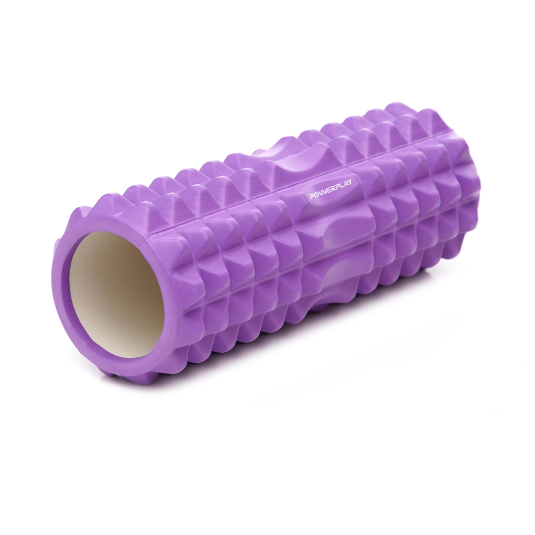 Ролик масажний PowerPlay 4405 EVA Massage Roller 33x12 см Фіолетовий