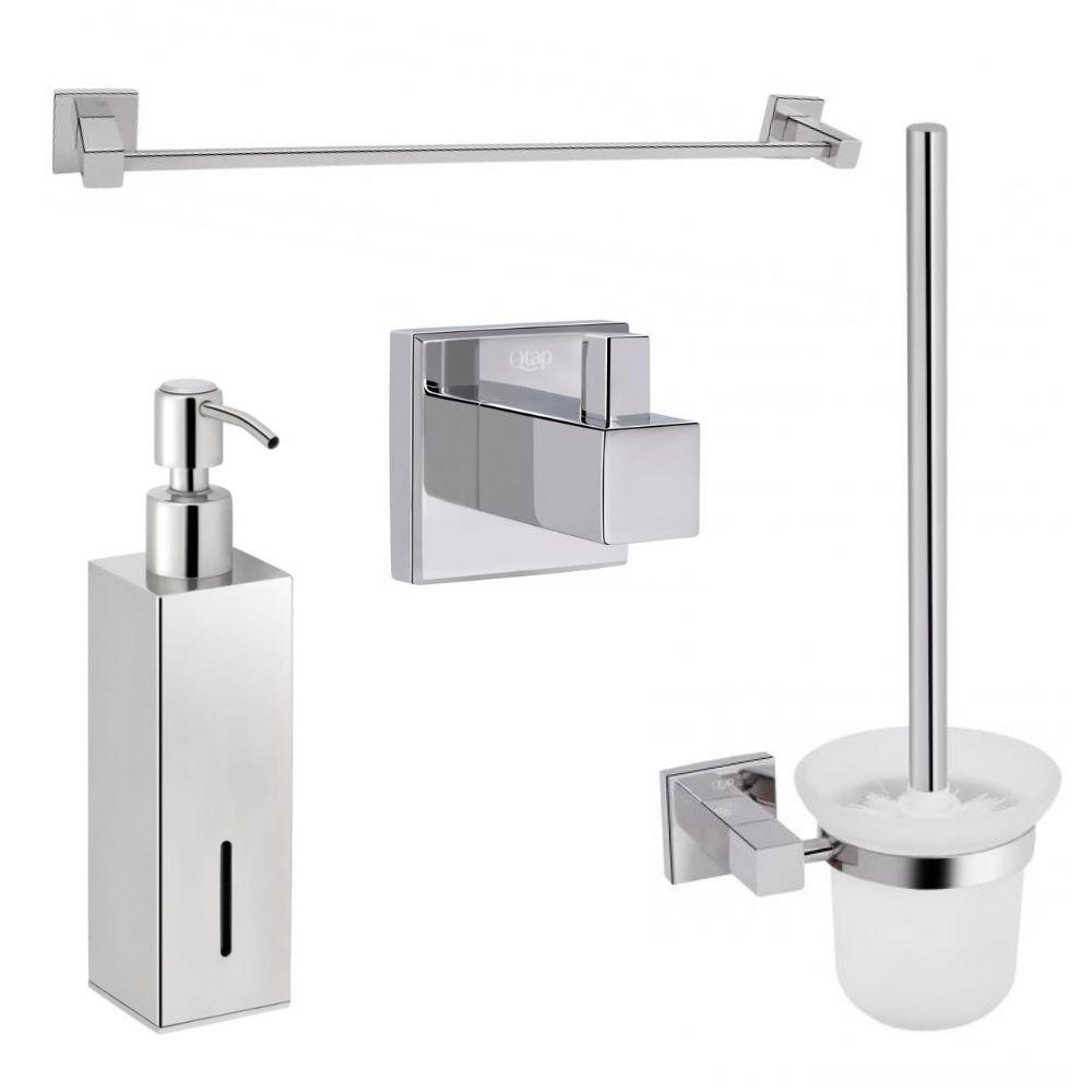 Набір аксесуарів для ванної Q-tap Crow QTST3101103C45723 Хром (213473)