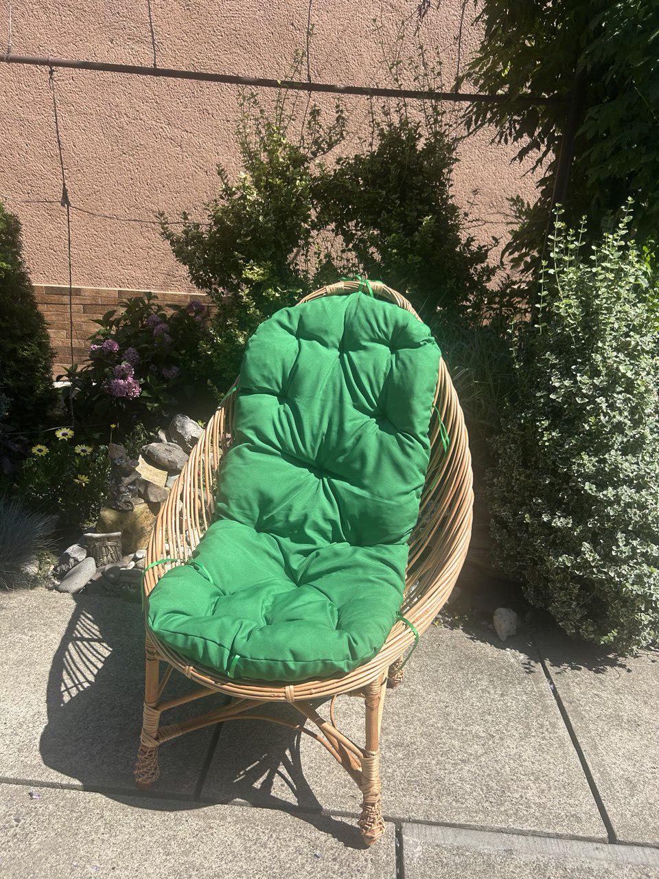 Кресло плетеное из лозы с подушкой ручная работа Сімейний Затишок Коричневый - фото 8 Кресло плетеное из лозы с подушкой ручная работа Сімейний Затишок Коричневый - фото 8