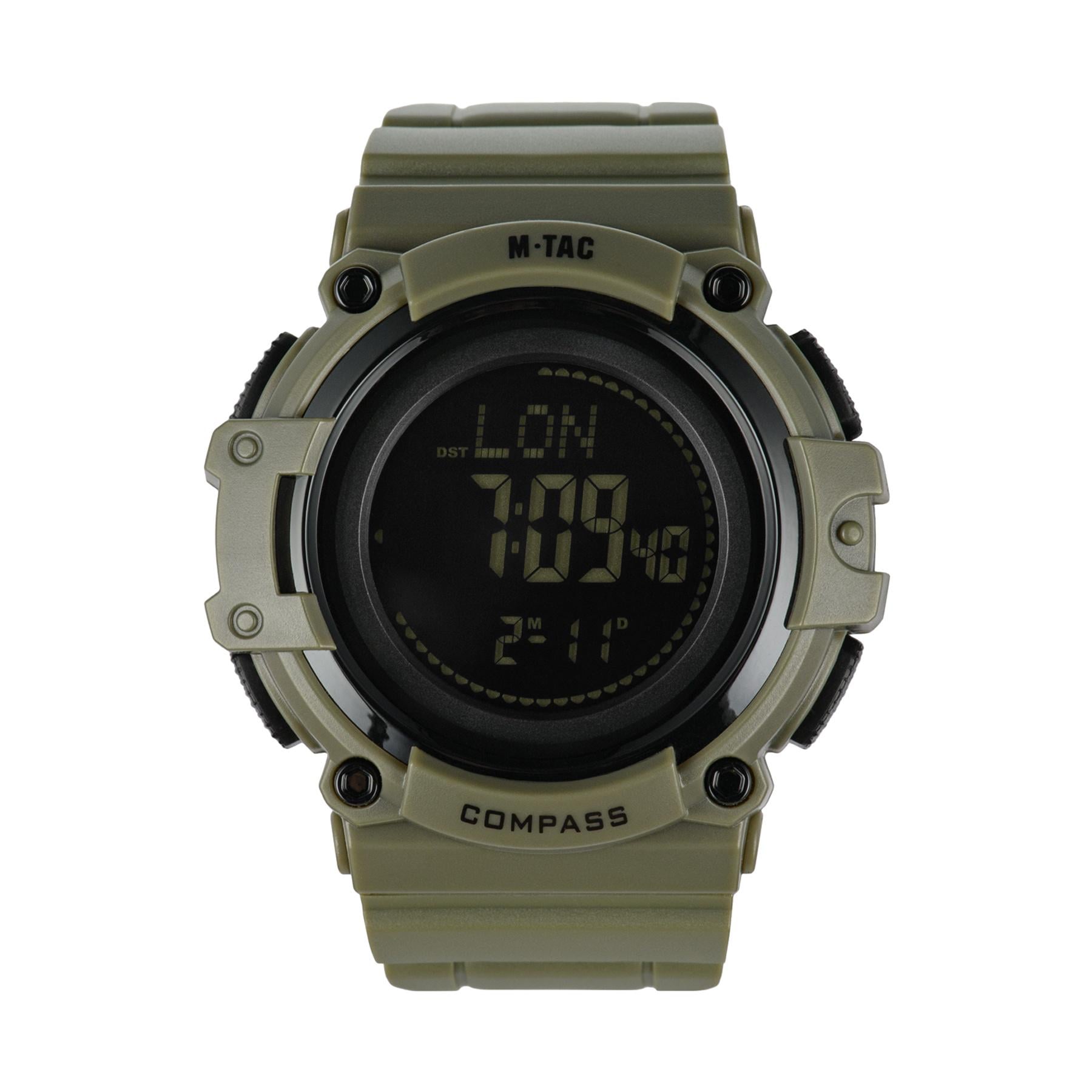 Наручний годинник тактичний M-Tac з компасом 2233 Army Green Наручний годинник тактичний M-Tac з компасом 2233 Army Green