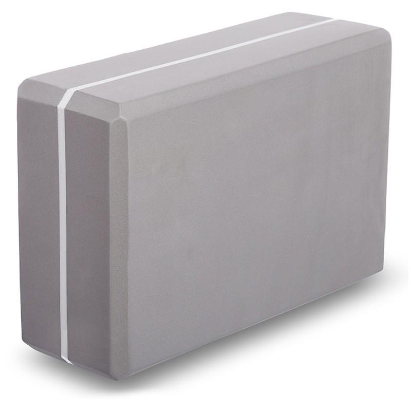 Блок для йоги двухцветный FI-1714 Grey (178341)