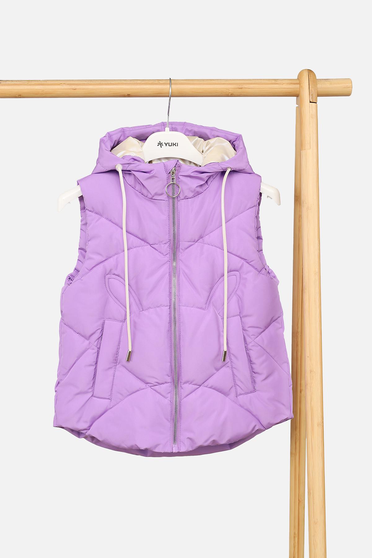 Жилет для девочки утепленный 110 см Сиреневый (SKT001055160)
