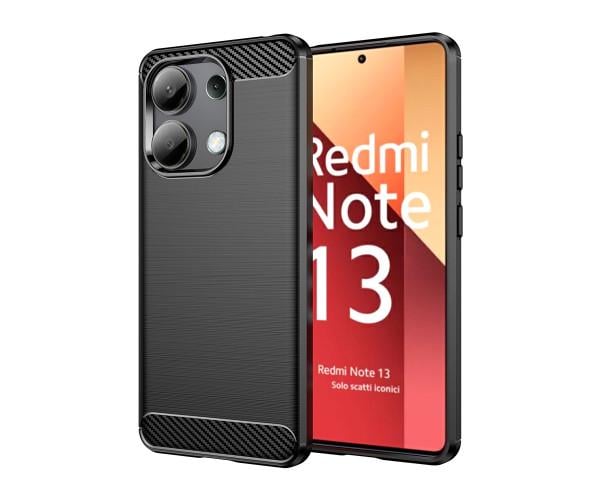  Чехол - накладка Polished Carbon для Xiaomi Redmi Note 13 4G Черный