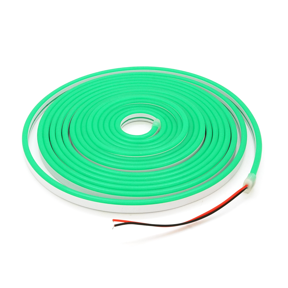 Світлодіодна стрічка в силіконі 3528 12V IP67 5 м Green (YUT_V8567)