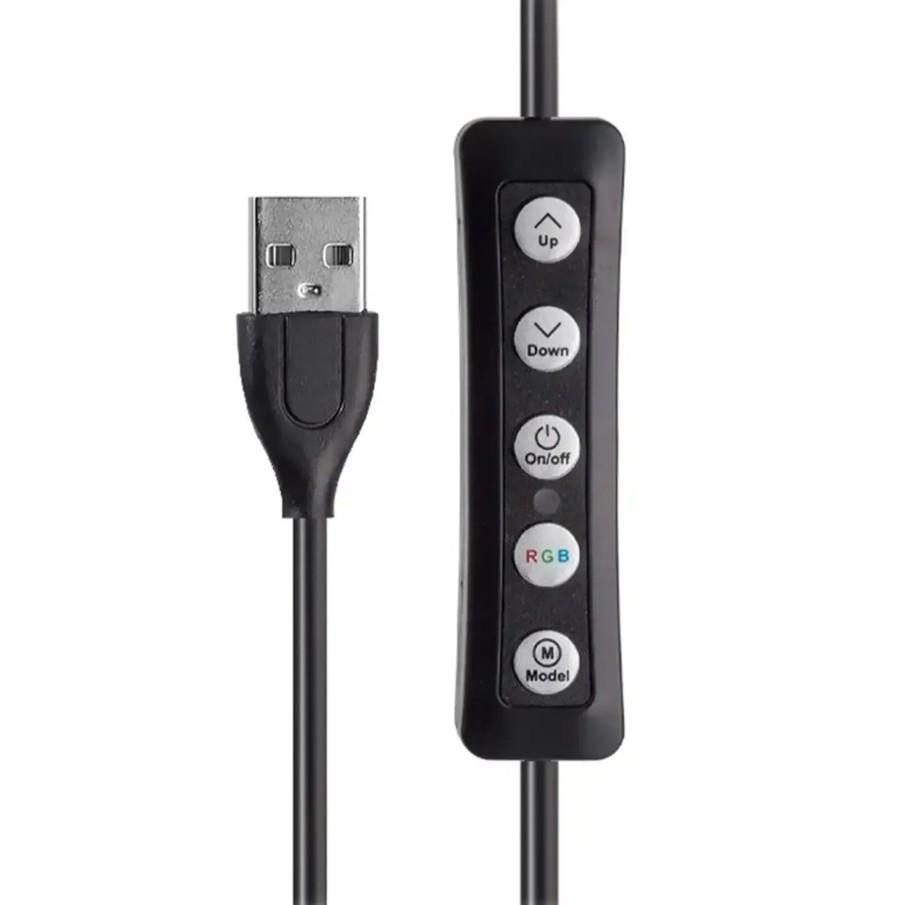 Кольцевая лампа для фото и видео съемки Ring Light LED с держателем RGB 15 режимов 36 см (563) - фото 8 Кольцевая лампа для фото и видео съемки Ring Light LED с держателем RGB 15 режимов 36 см (563) - фото 8