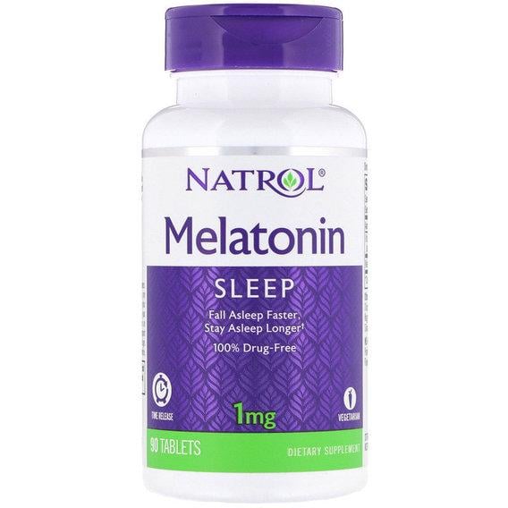 Мелатонін для сну Natrol Melatonin Time Release 1 мг 90 Tabs (NTL-00467)