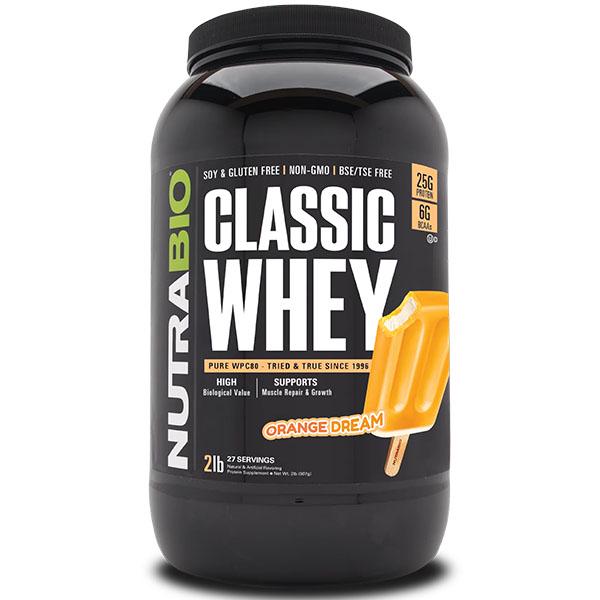 Протеин NutraBio Classic Whey Protein 907 г 27 порций Orange Dream (000027173) Протеин NutraBio Classic Whey Protein 907 г 27 порций Orange Dream (000027173)