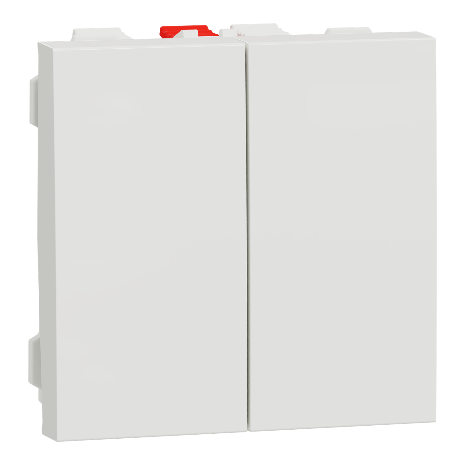 Переключатель двухклавишный Schneider Electric Unica 2 модуля Белый (NU321318)