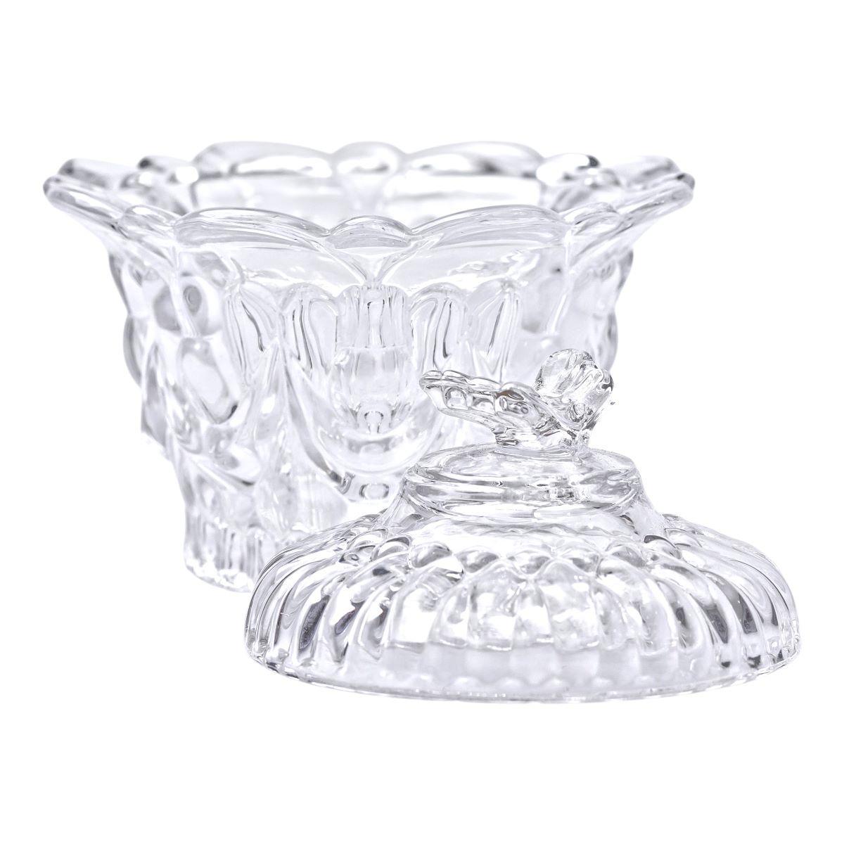 Конфетница стеклянная с крышкой HP-4-113 Ø9 см Прозрачный (A-034126) - фото 2 Конфетница стеклянная с крышкой HP-4-113 Ø9 см Прозрачный (A-034126) - фото 2