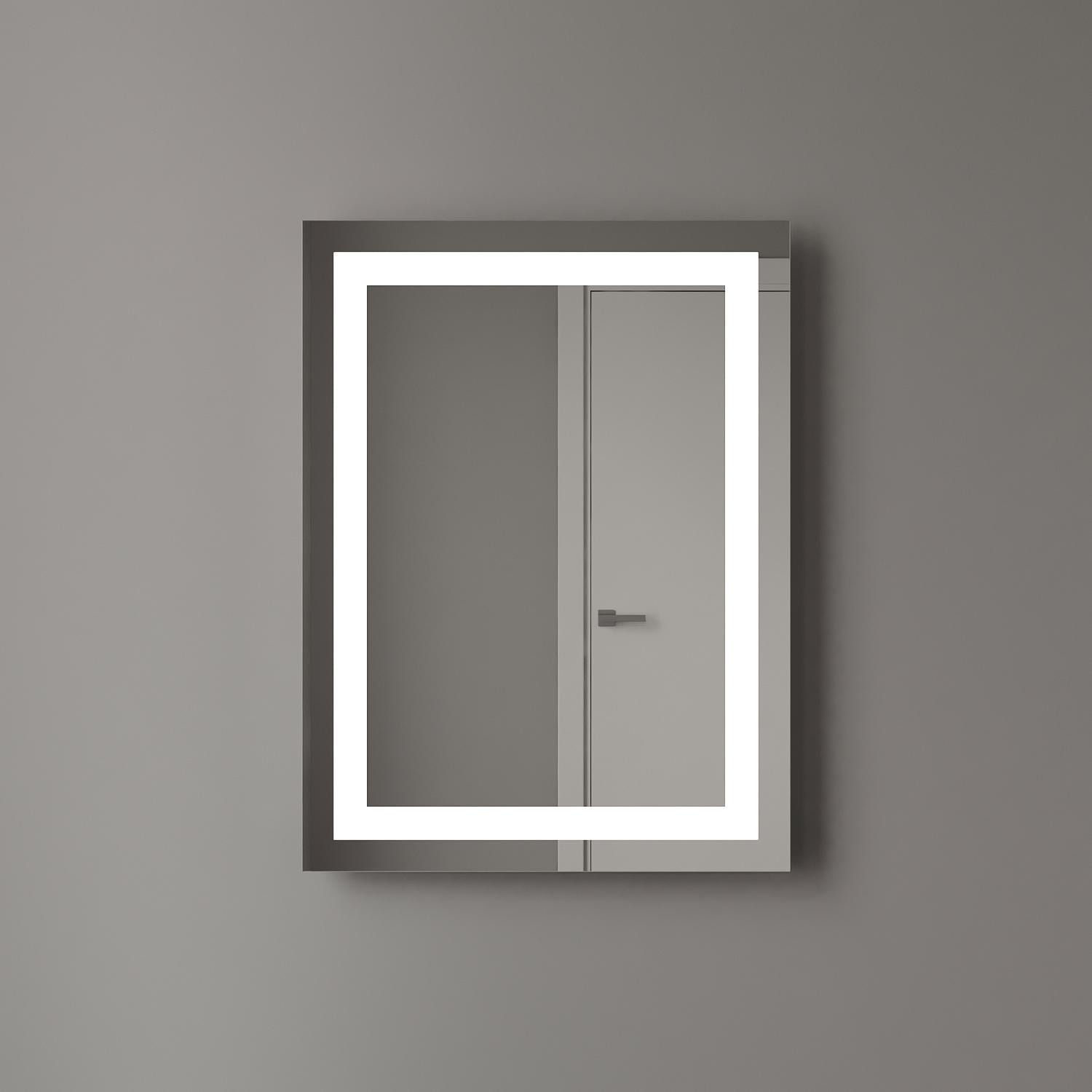 Зеркало с подсветкой Милан 700x500 мм и кнопочным управлением Зеркало с подсветкой Милан 700x500 мм и кнопочным управлением