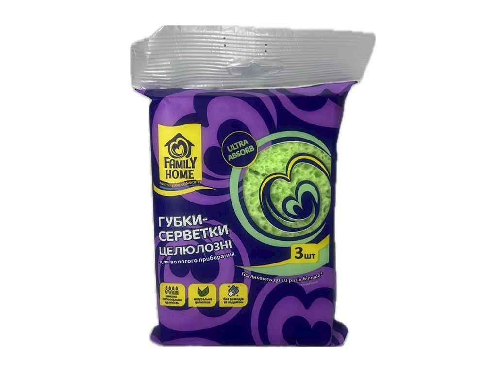 Губки-салфетки FAMILY HOME 3 шт. (1091972)
