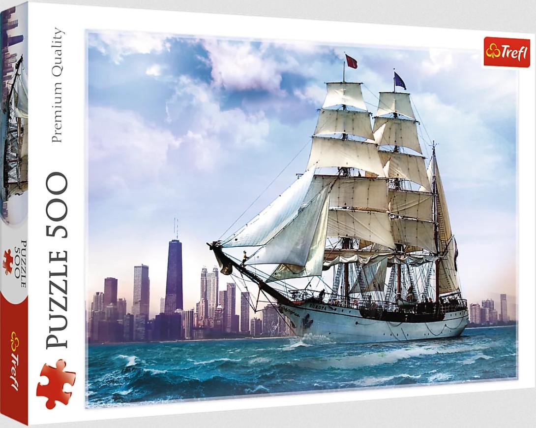 Пазл Trefl Парусник на фоні Чикаго 500 ел.
