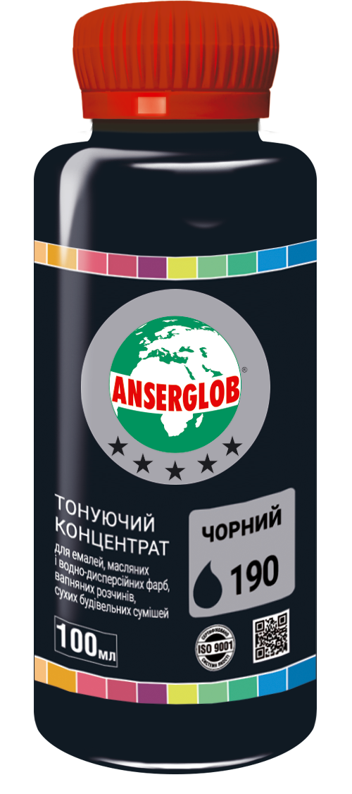 Концентрат тонуючий ANSERGLOB 100 мл 190 Чорний (71590) - фото 1 Концентрат тонуючий ANSERGLOB 100 мл 190 Чорний (71590) - фото 1