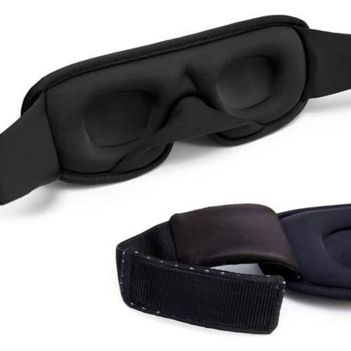 Маска на глаза для сна и отдыха с дышащим эффектом Черный - фото 8 Маска на глаза для сна и отдыха с дышащим эффектом Черный - фото 8