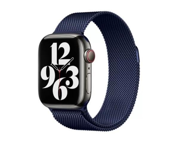 Ремешок для смарт-часов Milanese Magnetic Hoco WA03 для Apple Watch 1-8 металлический 38/40/41 мм Синий
