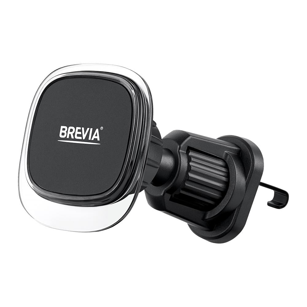 Тримач телефону автомобільний Brevia AirVent Pro СrystalMag на дефлектор 4 магніти Чорний (48510)