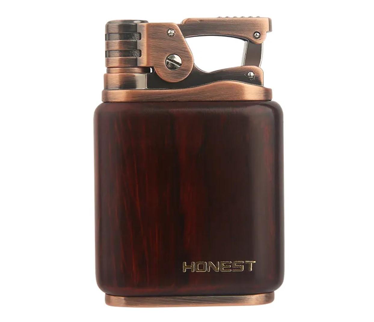 Зажигалка бензиновая Honest BCZ789 Bronze Wood (2480318647)