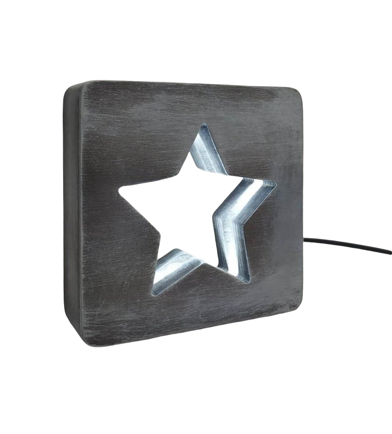 Светильник ночник из дерева ручной работы (23050-Нов)