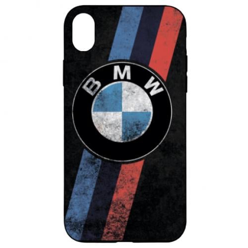 Чехол для iPhone XR BMW grunge logo