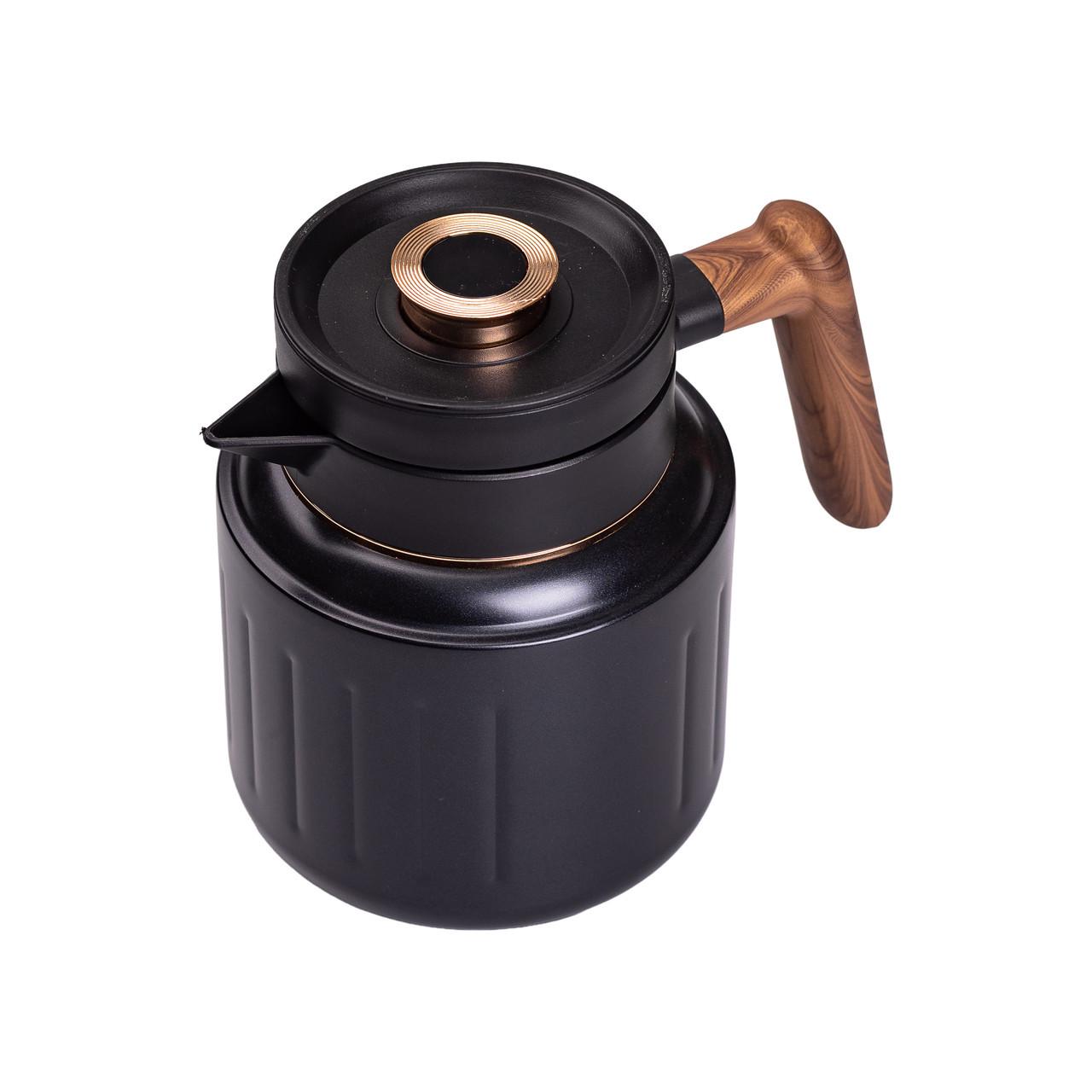 Чайник-термос з індикатором температури та заварником 1 л Чорний (2431237158) - фото 3 Чайник-термос з індикатором температури та заварником 1 л Чорний (2431237158) - фото 3