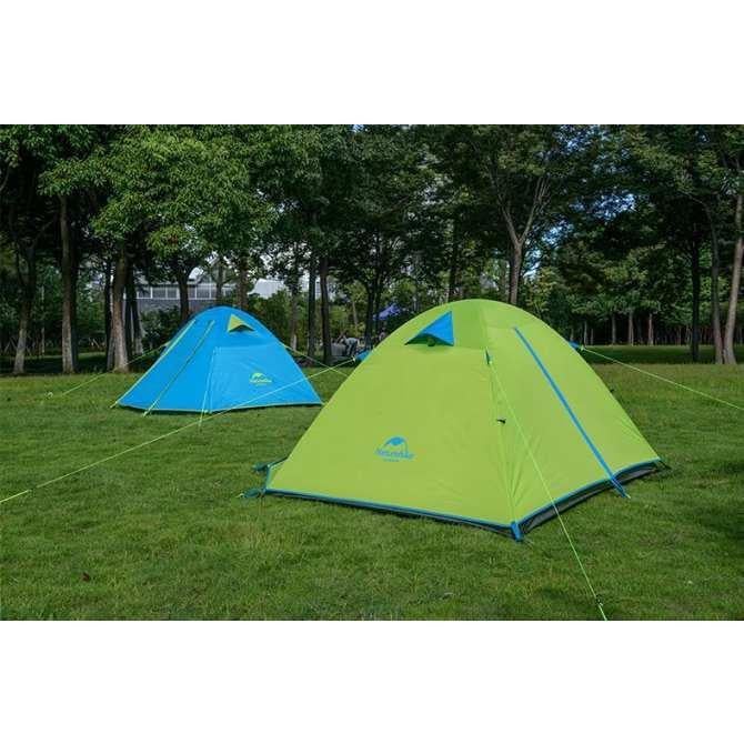 Палатка Naturehike P-Series IIII 210T 65D Graphic NH18Z044-P Green - фото 6