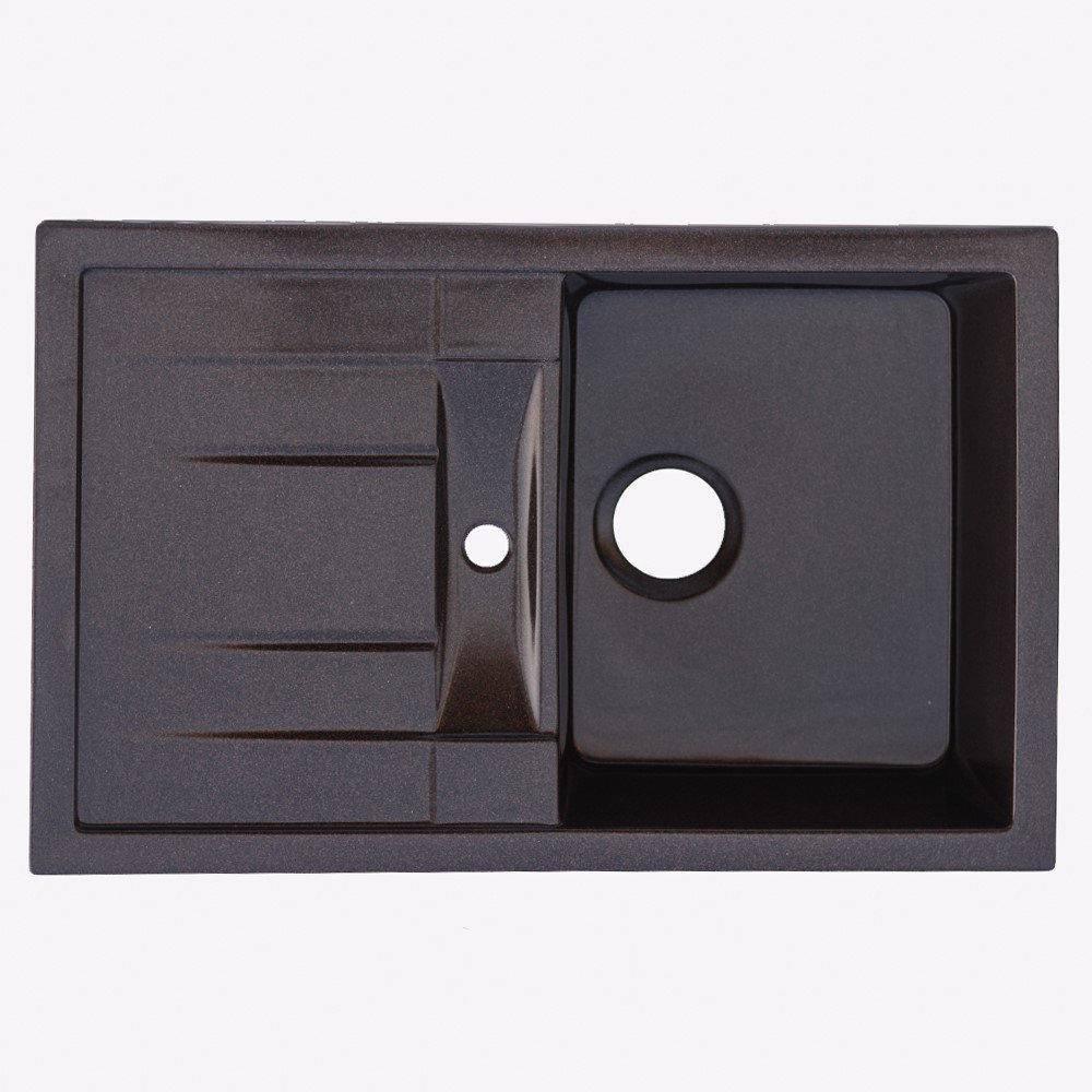 Мийка для кухні Platinum Pretso 7850 глянець Чорний