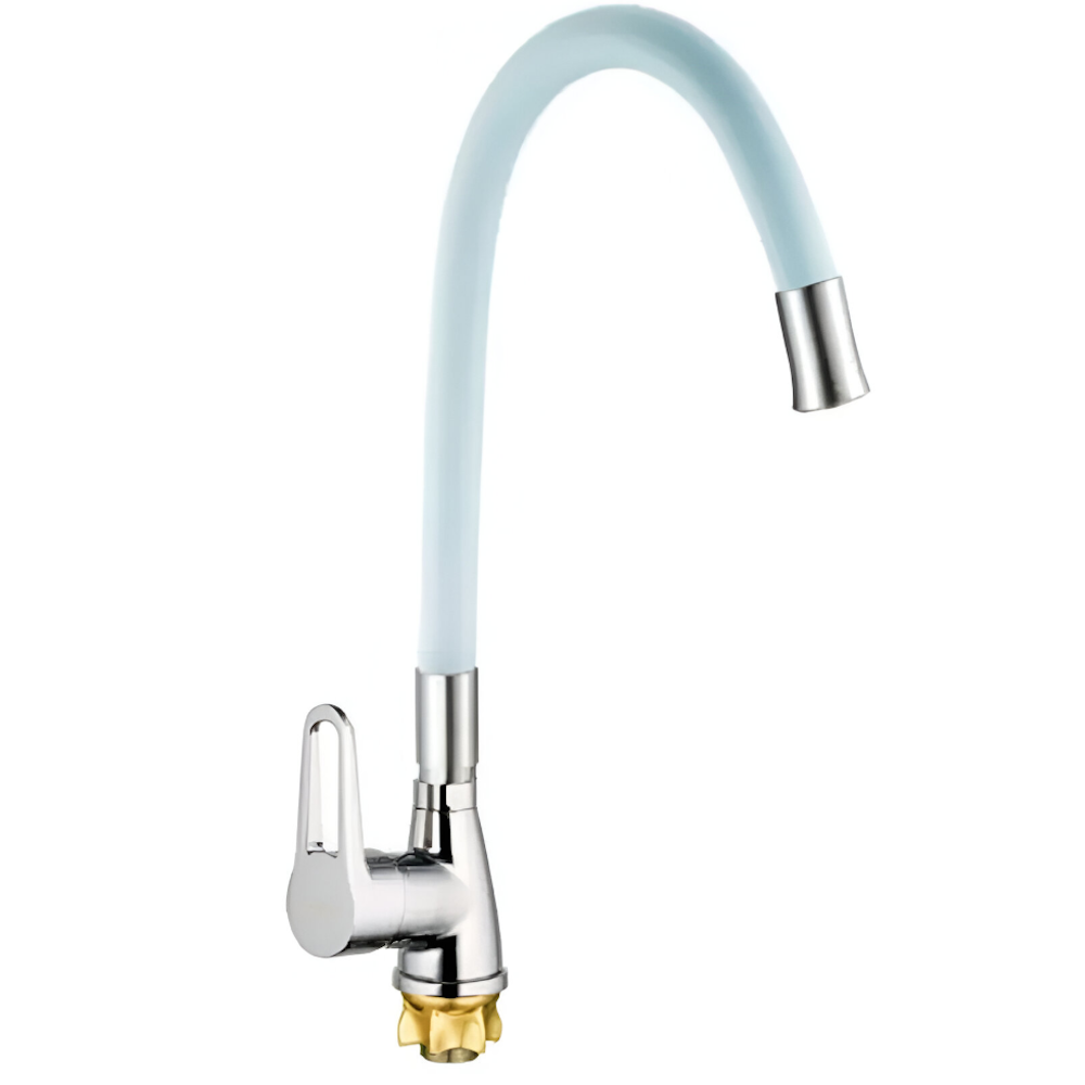 Змішувач для кухні MIXXUS SOP4-045 Reflector одноважільний Білий (OL-MI6488)