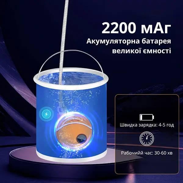 Походный душ с аккумулятором и LED-дисплеем шланг/портативный насос 2 м - фото 8 Походный душ с аккумулятором и LED-дисплеем шланг/портативный насос 2 м - фото 8