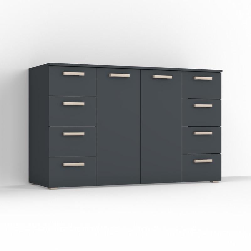 Комод Idea ТКБ-379.1 на 8 шухляд з дверима Антрацит (26718268) - фото 2 Комод Idea ТКБ-379.1 на 8 шухляд з дверима Антрацит (26718268) - фото 2