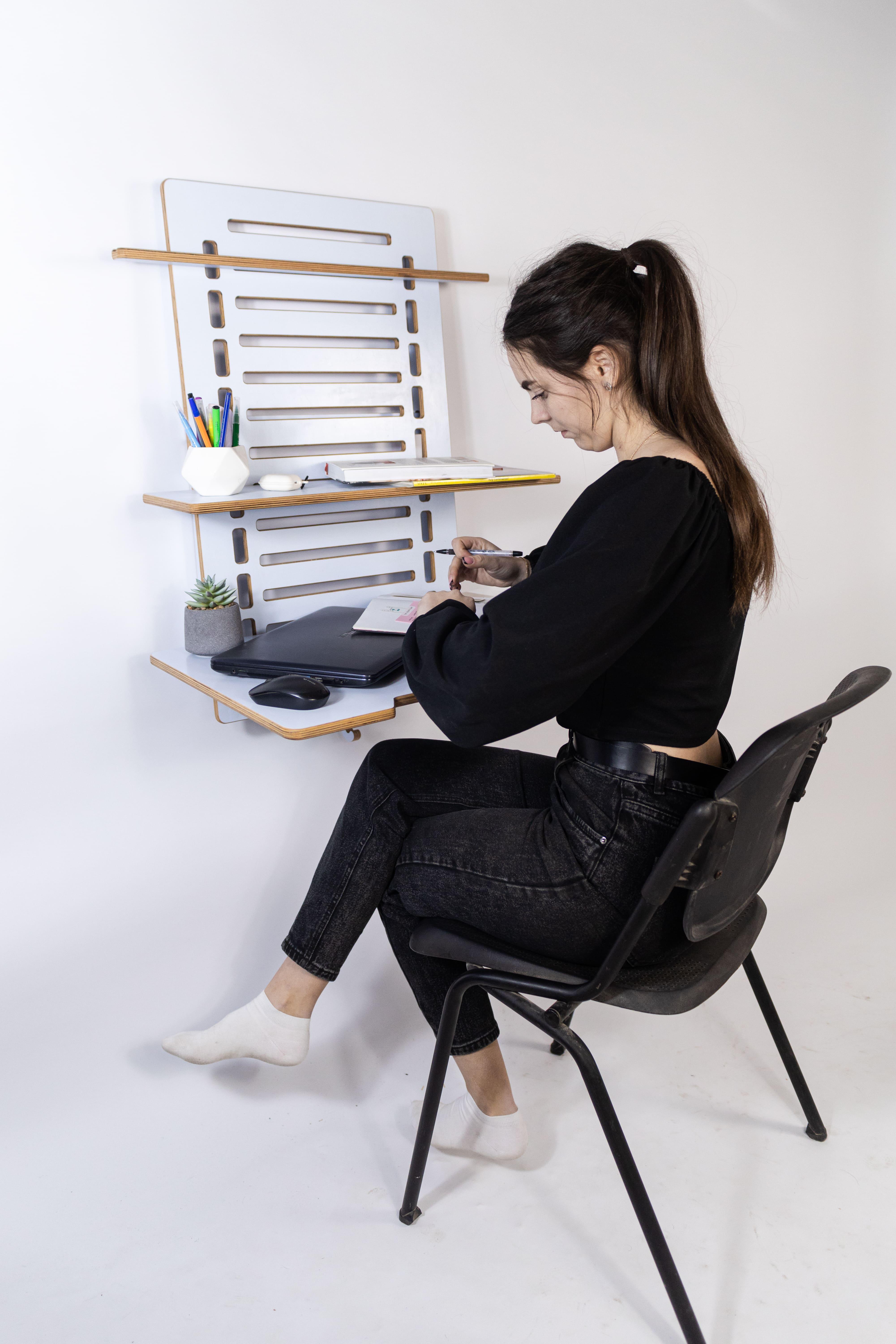 Стіл для ноутбука та хоббі Otaman Desk Coworking area Блакитний - фото 2 Стіл для ноутбука та хоббі Otaman Desk Coworking area Блакитний - фото 2