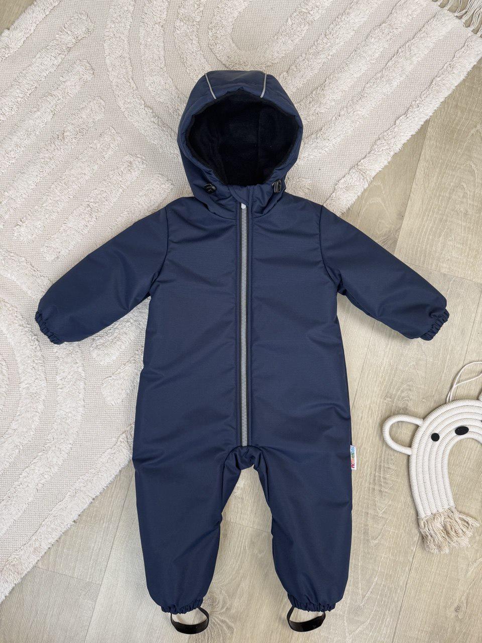 Детский комбинезон демисезонный Trendy однотон 98 см Синий (13046730)