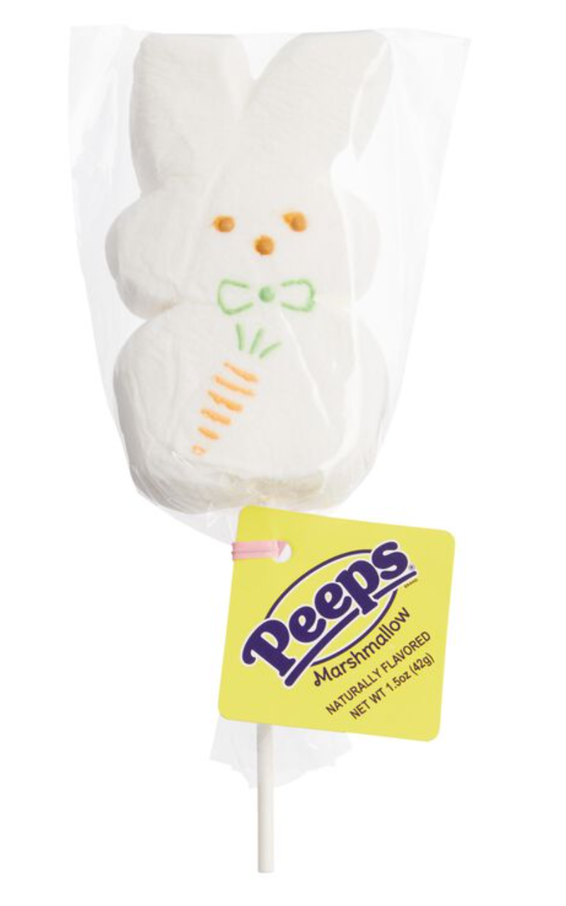 Маршмеллоу на палочке Peeps White Bunny Marshmallow Pop в форме зайца 42 г (2577539413)