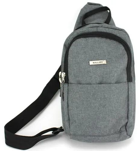 Рюкзак городской на одно плечо Wallaby 8 л Серый (super192_112 grey)