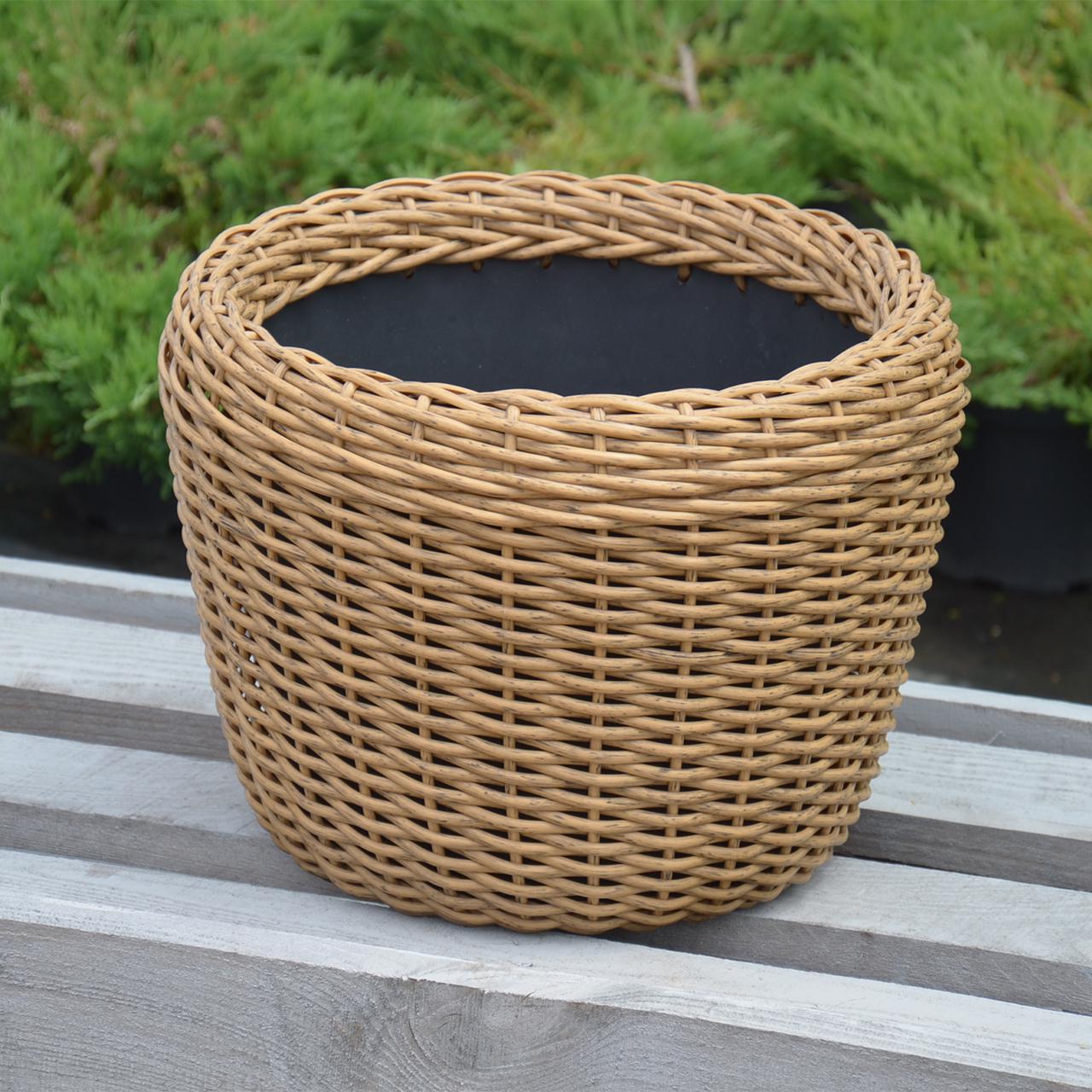 Кашпо для растений из искусственного ротанга 16 л Дерево (11717421) - фото 2 Кашпо для растений из искусственного ротанга 16 л Дерево (11717421) - фото 2