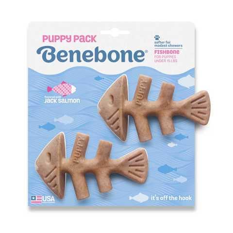 Игрушки жевательные для собак Benebone Pack 2 Fishbone Puppy 2 шт. (20040302)