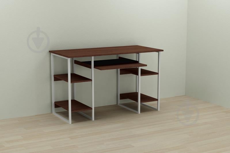 Компьютерный стол Ferrum-decor Тим 75x140x70 белый ДСП Венге 16мм Компьютерный стол Ferrum-decor Тим 75x140x70 белый ДСП Венге 16мм