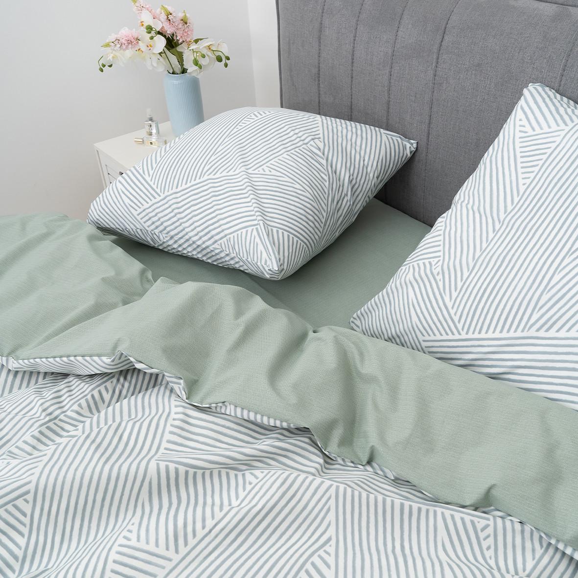 Комплект постільної білизниIsleep Viluta 25370 ранфорс з простирадлом на гумці євро (28092575) - фото 5 Комплект постільної білизниIsleep Viluta 25370 ранфорс з простирадлом на гумці євро (28092575) - фото 5