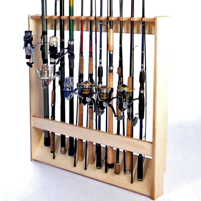 Органайзер для удочек из дерева Эльтон 11 Бланже (РЫБ-110501)