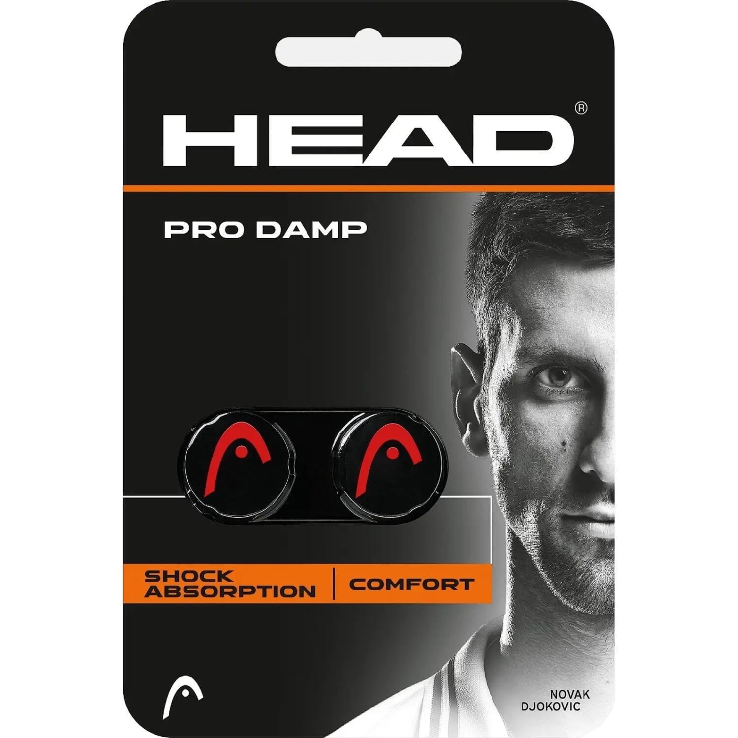 Вибротушители для ракеток Head PRO DAMP 2 шт. Черно-красный (285515 BK)