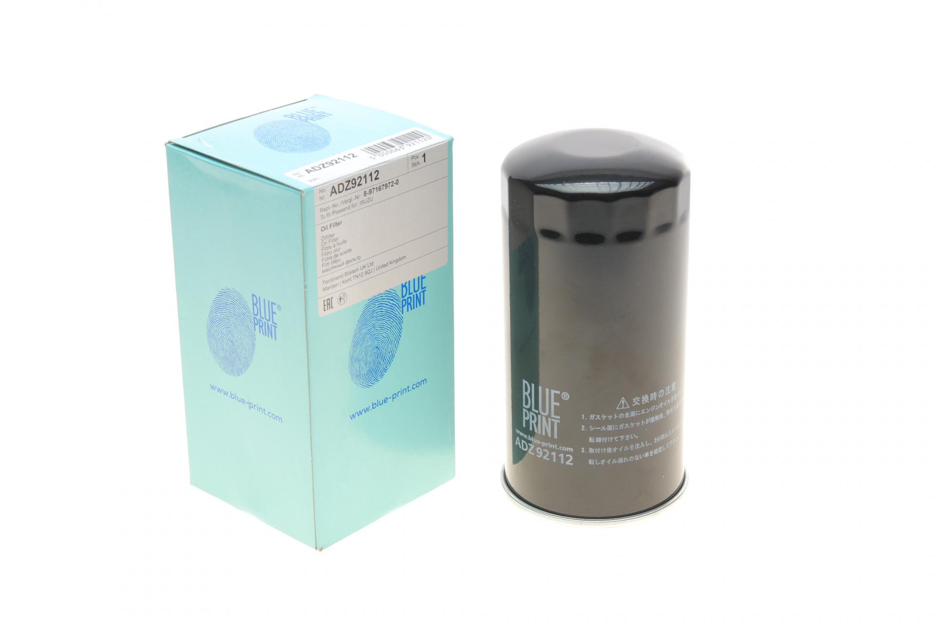 Фильтр масляный BLUE PRINT для Opel Monterey 3,0DTI 97-00 (ADZ92112)