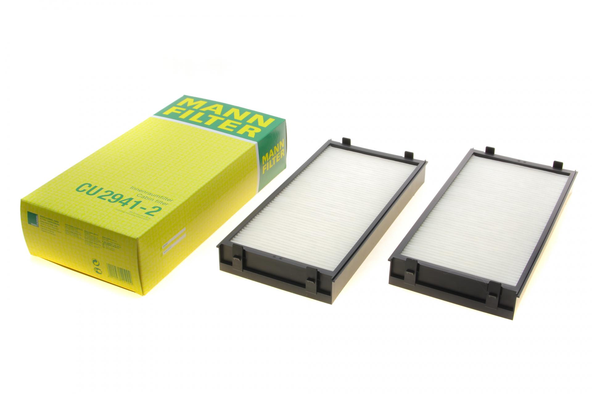 Фильтр салона Mann-Filter для BMW X5 E70/F15/F85 06-18/X6 E71/E72/F16/F86 08-19 2 шт. (CU 2941-2)