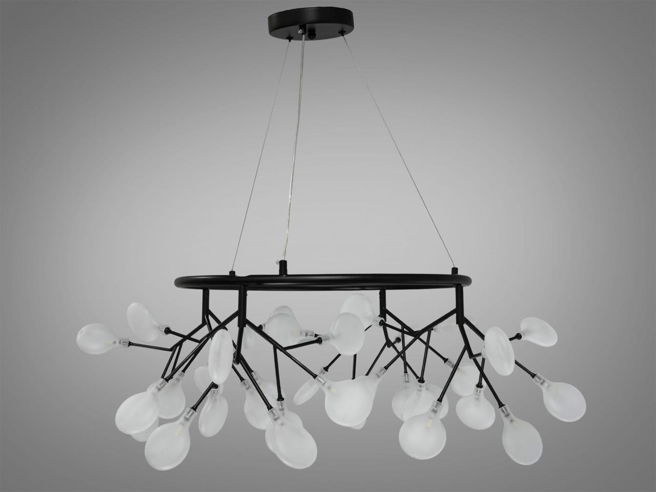 Люстра Светлячок EcoLed 27 ламп Y887-36A BK Черный