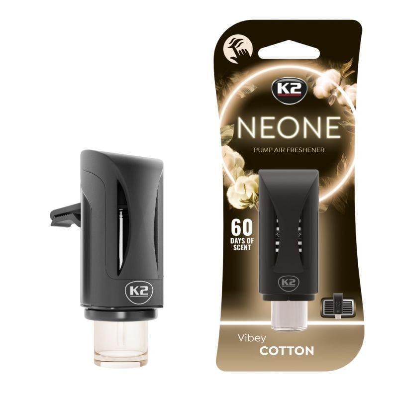 Ароматизатор на дефлектор K2 Neone Vibey Хлопок с дозатором (V373)