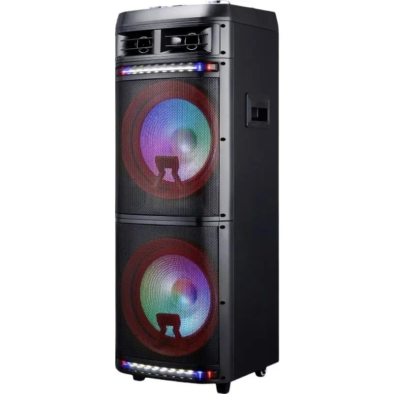 Портативная акустическая система HS-TD1298 RGB 2 микрофона 2х12" 80 W (dec66573) - фото 3