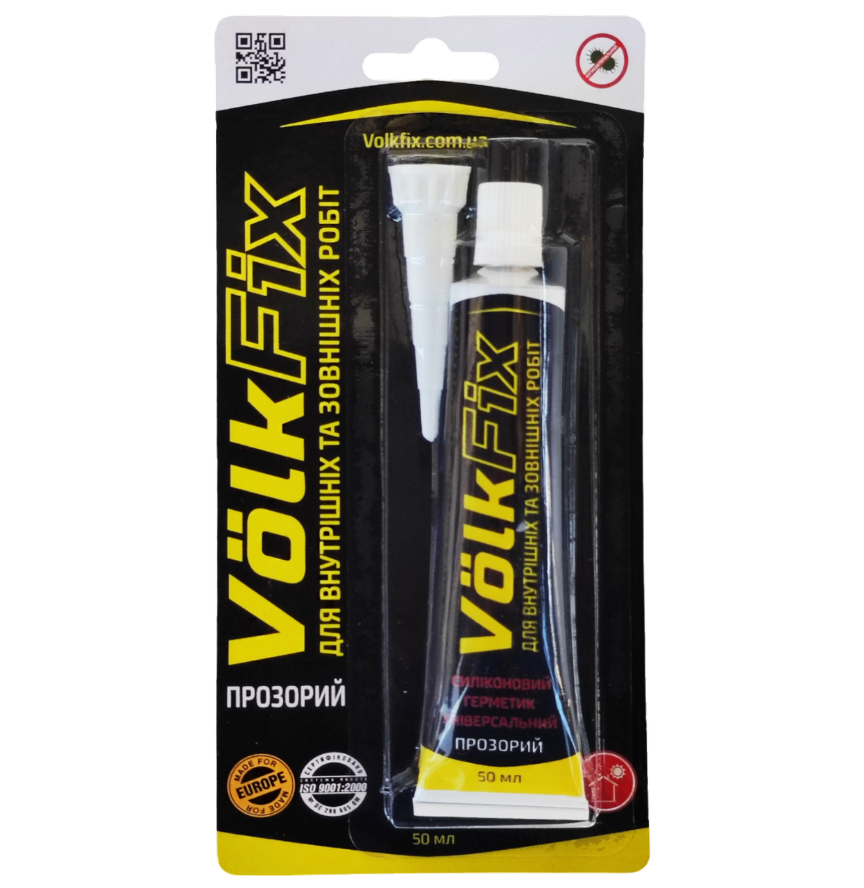 Силикон универсальный Volkfix 50 мл Прозрачный (4217)